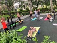 Strava에서 Irina S.님이 2022년 6월 8일에 수행한 5.0km 달리기 활동 Run to sweaty crossfit - Irina Shkondas 5.0km run