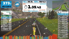 Strava에서 Daisuke S.님이 2023년 3월 29일에 수행한 39.6km 라이딩 활동 Zwift - Race: 3R Racing (A) on Volcano Flat in... 