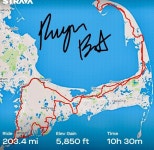 Strava에서 Raymond B.님이 2019년 7월 4일에 수행한 203.4mi 라이딩 활동 My Parade  - RAYMOND BOTELHOs 203.4mi bike ride