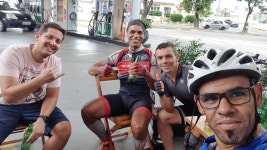 Strava에서 Salomao F.님이 2021년 2월 6일에 수행한 160.4km 라이딩 활동 Mogi - barraca azul - Mogi - Salomao F.s 160.4km bike ride