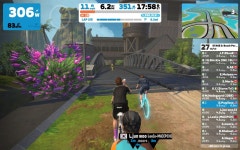 9mi 라이딩 활동 Zwift - Race: STAGE 3: Beach Party—Mech Isle Loop (B) on Mech Isle Loop in Makuri Islands - David P.s 12.9mi bike... 