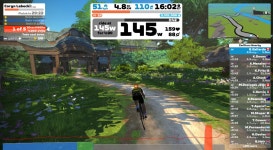 Strava에서 김소리 [.님이 2023년 5월 21일에 수행한 42.1km 라이딩 활동 Zwift - Race: 3R Racing - No HUD (C) on Flatland Loop... 