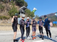 Strava에서 노 현.님이 2022년 4월 3일에 수행한 124.0km 라이딩 활동 산정호수-여우고개-광덕고개-도마치재 - 노 현승s 124.0km bike ride