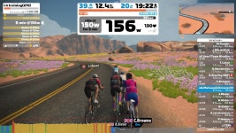 Strava에서 A M.님이 2022년 10월 6일에 수행한 69.8km 라이딩 활동 Zwift - L4 training(270) in Watopia - A M.s 69.8km bike ride