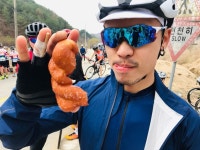 Strava에서 Rachel W.님이 2019년 4월 21일에 수행한 122.3km 라이딩 활동 홍천 그란폰도 - Rachel Woos 122.3km bike ride