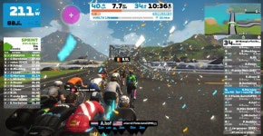 41.6 km Ride Activity on September 17, 2023 by Gonzalo H on Strava Zwift - Race: 3R Watopia Flat Route Race - 4 Laps (40.5km/25.... 