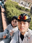 Strava에서 민빠 L.님이 2023년 4월 9일에 수행한 20.0km 라이딩 활동 경안천 w아들❤️ - 민빠 L.s 20.0km bike ride