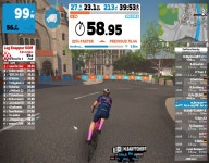 Strava에서 Marc D.님이 2023년 1월 11일에 수행한 40.0km 라이딩 활동 Zwift - Race: 3R Racing (A) on Tick Tock in Watopia... 