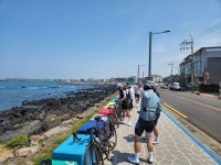 Strava에서 유동범 [.님이 2022년 4월 16일에 수행한 70.8km 라이딩 활동 제주 해안도로 - 유동범 [TeamBikeStyle] [팀머신 사페티]... 