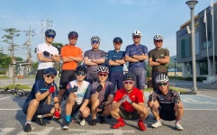 Strava에서 Yj Y.님이 2023년 6월 19일에 수행한 14.3km 라이딩 활동 저녁 라이딩 - Yj Y.s 14.3km bike ride