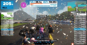 41.6 km Ride Activity on September 17, 2023 by Gonzalo H on Strava Zwift - Race: 3R Watopia Flat Route Race - 4 Laps (40.5km/25.... 