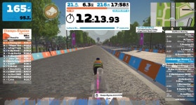 Strava에서 Rich B.님이 2023년 4월 16일에 수행한 19.9mi 라이딩 활동 Lunch Ride - Rich B.s 19.9mi bike ride