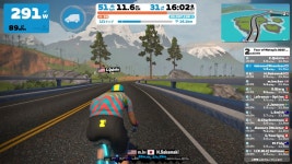 Strava에서 Takuma N.님이 2023년 3월 22일에 수행한 38.0km 라이딩 활동 Zwift - Race: 3R Racing (A) on Volcano Flat in Watopia... 