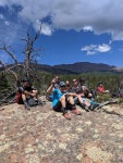 2019년 7월 13일에 수행한 25.7mi 산악 자전거 라이딩 Pikes Peak Descent with the Best - Claire Geigers 25.7mi mountain bike ride