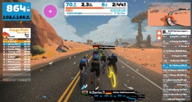 Strava에서 Marc M.님이 2022년 10월 19일에 수행한 44.1km 라이딩 활동 Zwift - Group Ride: 3R Steady State Endurance Ride... 