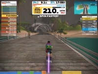 Strava에서 Aya T.님이 2022년 12월 22일에 수행한 52.1km 라이딩 활동 2022/12/22 Uphill Battle -> 30min@L2 in Watopia - Aya T.... 