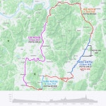 Strava에서 김 철.님이 2023년 5월 7일에 수행한 72.2km 라이딩 활동 새우 ~ 깡 - 김 철.s 72.2km bike ride