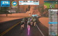 Strava에서 임 건.님이 2023년 4월 15일에 수행한 61.4km 라이딩 활동 Zwift - Race: 3R Volcano Flat 50k Race - 4 Laps (48.8km... 