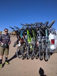 2019년 7월 13일에 수행한 25.7mi 산악 자전거 라이딩 Pikes Peak Descent with the Best - Claire Geigers 25.7mi mountain bike ride