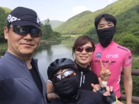 7km 라이딩 활동 섬진강...세번째-도착지에서 출발지로 마중 - [GorillaFunch] 엄태진s 64.7km bike ride