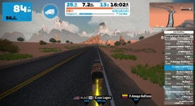 Strava에서 [유튜브☆오뚜기네]Overpace 김.님이 2023년 2월... Fugit in Watopia - [유튜브☆오뚜기네]Overpace 김.s 14.0km bike ride