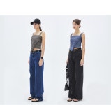 제로플래닛(ZEROPLANET) 체크 스퀘어 탑 [BLUE] - 사이즈 & 후기 | 무신사