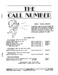 The Call Number, Volume 21, Numbers 9 & 10, Summer 1960 - UNT Digital Library The Call Number, Volume 21, Numbers 9 & 10, Summer 1960