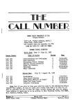 The Call Number, Volume 16, Number 6, March 1955 - UNT Digital Library The Call Number, Volume 16, Number 6, March 1955