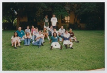 [Photograph of TAMS students sitting on lawn] - UNT Digital Library [Photograph of TAMS students sitting on lawn]
