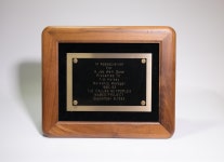 [Tim Halsey recognition plaque] - UNT Digital Library [Tim Halsey recognition plaque]