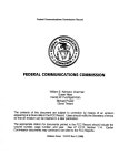 FCC Record, Volume 13, No. 16, Pages 10806 to 11500, June 1 - June 12, 1998 -  Page 2 - UNT Digital Library FCC Record, Volume 13... 
