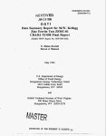 Kellog Zinc Ferrite Test ZFMC-01 CRADA 92-008. Final Report - Page: 1 of 238 . Magnified. UNT Digital Library Data Summary Report... 
