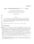Photo- and Electroproduction of J{sup PC} = 1 {sup {-+}} exotics - UNT Digital Library Photo- and Electroproduction of J{sup PC}... 