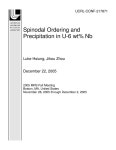 Spinodal Ordering and Precipitation in U-6 wt% Nb - UNT Digital Library Spinodal Ordering and Precipitation in U-6 wt% Nb