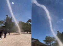 “저게 뭐야 대체?”…경복궁에 솟구친 회오리바람에 시민들 탄성 [영상]｜동아일보 “저게 뭐야 대체?”…경복궁에 솟구친 회오리바람에 시민들... 