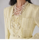 셀럽들의 선택, DINT - J1830 셀시 트위드 프린지 더블 롱 자켓(벨트SET) 셀럽들의 선택, DINT