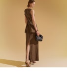 딘트 J1913 펜지 린넨 스퀘어넥 싱글 롱 베스트