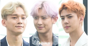 [현장포토] 개성만큼, 화려해…엑소, 컬러풀 헤어 | 디스패치 | 뉴스는 팩트다! [현장포토] 개성만큼, 화려해…엑소, 컬러풀 헤어