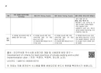 대한민국 국회도서관 | 정보검색 > 소장정보 검색 > <표 4-1> 국내외 우수주차장 선정 평가항목 비교 <표 4-1> 국내외 우수주차장 선정... 