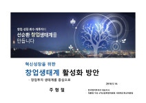 벤처경제 생태계 활성화 방안 [전자자료] : 포용적 혁신성장 포럼 제1회 정책세미나 / 주최: 국회의원 김진표, 한국생산성본부, 포용적 혁신성장 포럼