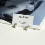 올은(ALLEUN) 실버925 큐빅 볼드 드롭 은 귀걸이 - 후기 | 무신사