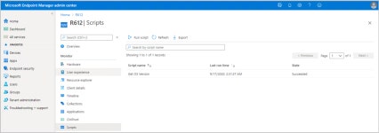 Tenant attach - Run Scripts from the admin center - Configuration Manager | Microsoft Docs Tenant attach - Run Scripts from the... 