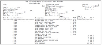 Review Bills of Material