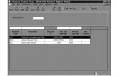 Work with Advanced Payment Terms