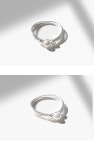 제이앤제이 실버925 스플릿 펄 반지 JRS007