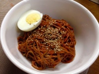 얼마전 야식으로 먹은 비빔국수!!