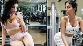 Yoga: Georgina Rodriguez poses in the gym as a yoga muse - Cristiano Ronaldos girlfriend posted a series of... | MARCA English