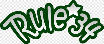 Rule 34 Logo, green Rule 34 art, png | PNGEgg