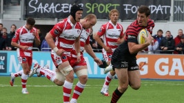 Saracens 44 - 12 Gloucester - Match Report & Highlights Aviva Premiership: Saracens race away from 14-man Gloucester