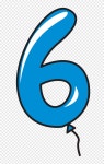 Logo Cartoon, number 6, logo, microsoft Azure png | PNGEgg